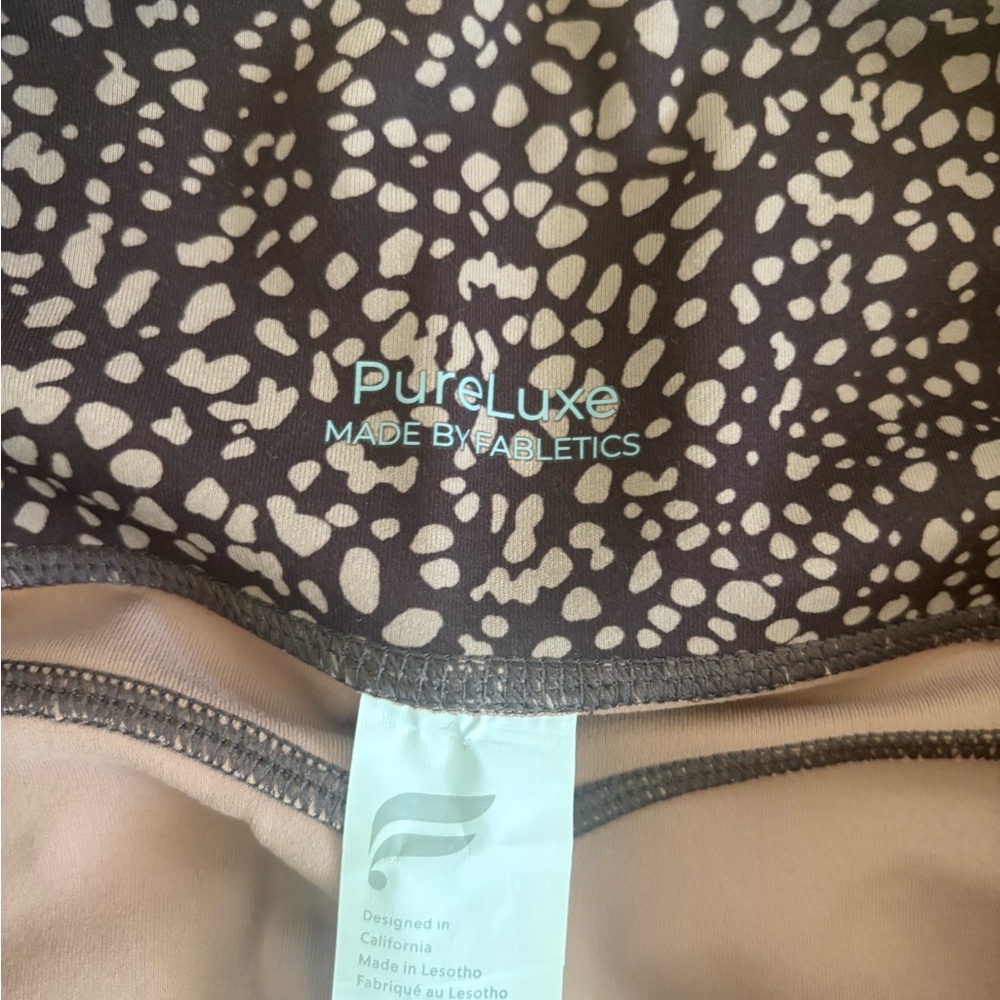 Fabletics PureLuxe Leggings Cacao Spotted Animal - Picture 3 of 6